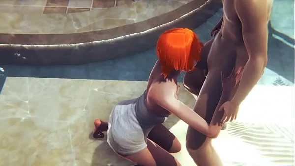 Hentai - Gwen Hard Sex in a public bath - Japanese Asian Manga Anime Game Porn